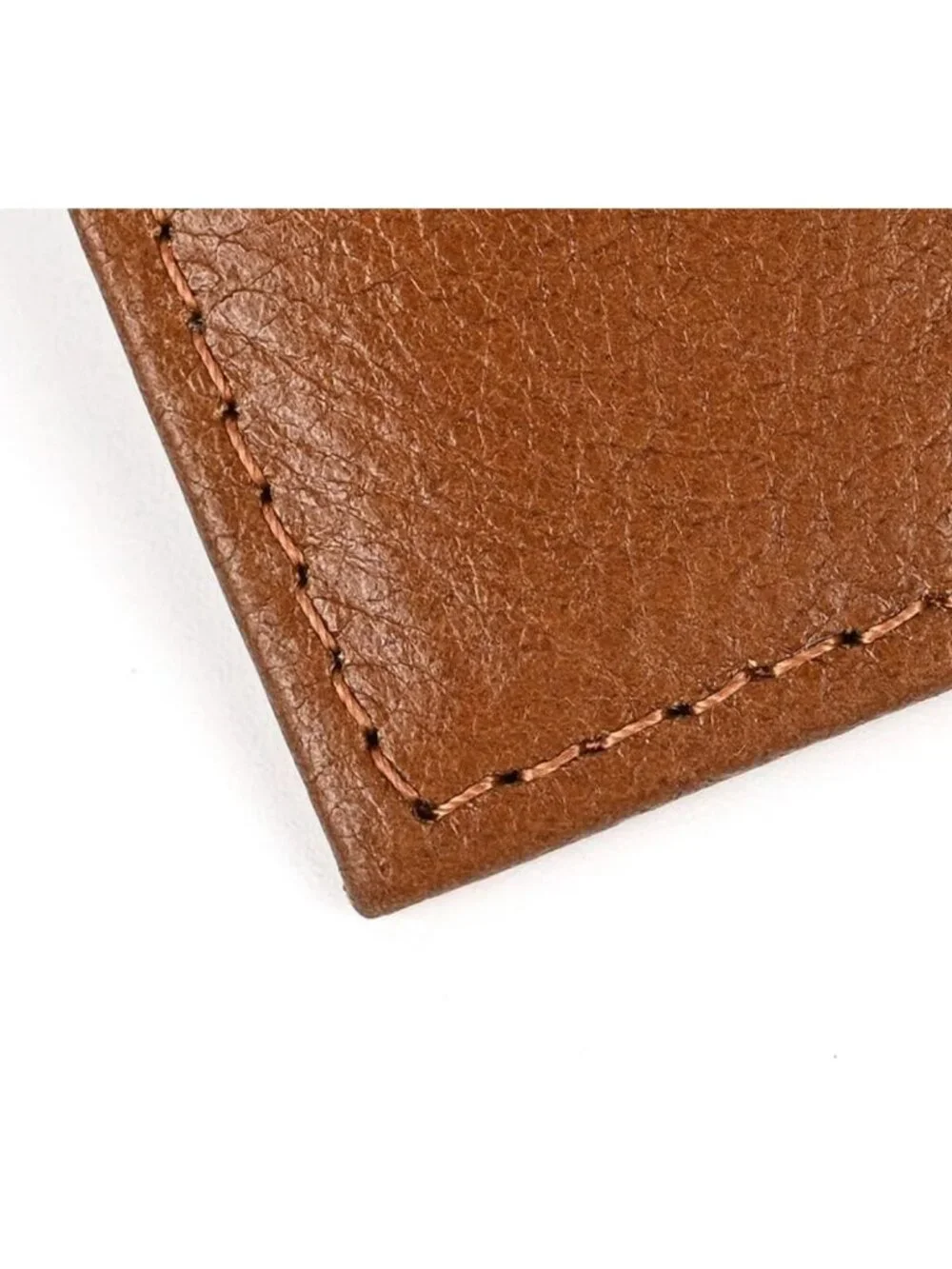Genuine Leather Trifold Wallet with RFID Blocking & Chain for Bikers, Motorcycle